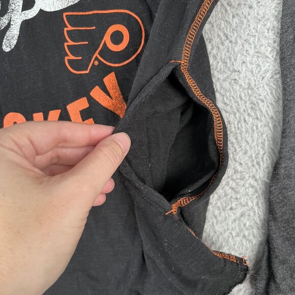 Philadelphia Flyers G-III Carl Banks Womens Black & Grey Light Hoodie Sz Medium - Picture 6 of 6